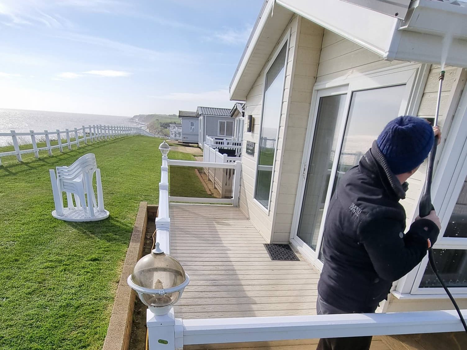 Gutter, fascia and conservatory cleaning at a property